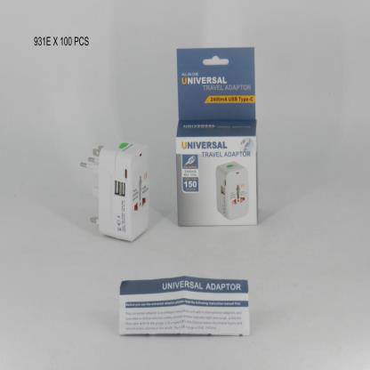 ADAPTADOR VIAJERO C 2 ENTRAD USB TIPO C X100 931E