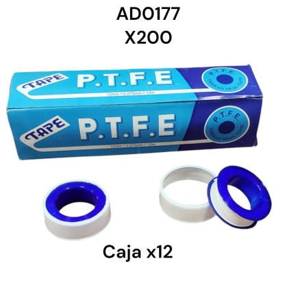 CINTA TEFLON CAJAX12 10MX12MMX0.075MM AD0177