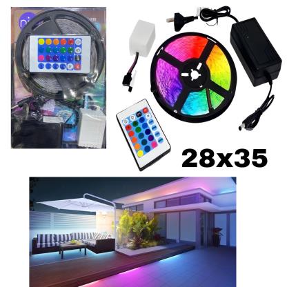TIRA LED RGB 5 METROS 28*35 RGB C CONTROL 5049