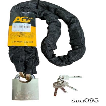 CADENA C CANDADO 50MM X 1.50MTS 8MM 150CM SAA095