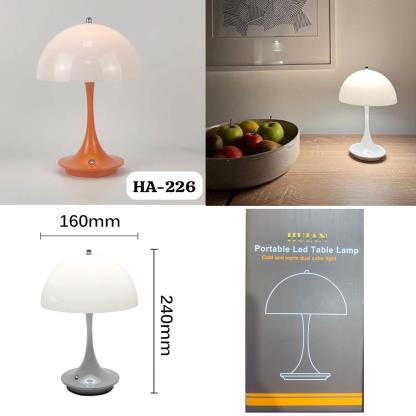 LAMPARA DE MESA VELADOR TACTIL HA226