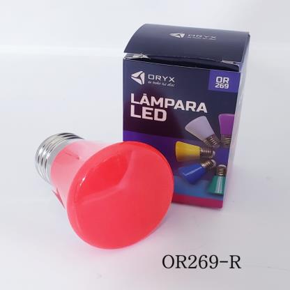 LAMPARA LED ROJO GOTA GUIRNALDA 2W E27 OR629R