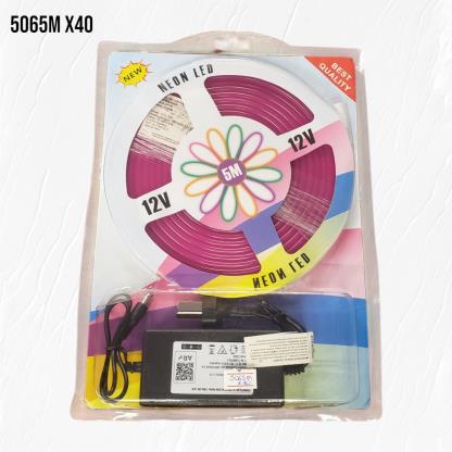 MANGUERA LUCES D NEON LED VIOLETA 5MTS 5065M