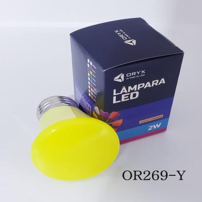 LAMPARA LED AMARILLO GOTA GIRNALDA 2W E27 OR629Y