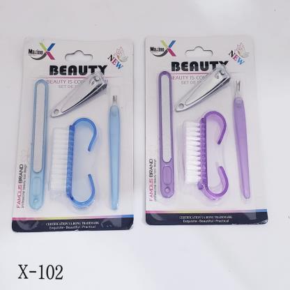 SET MANICURA X4 EN BLISTER X-102