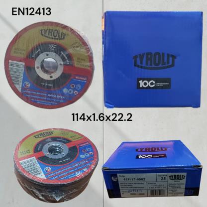 DISCO DE CORTE 114x1.6x22.2 EN12413 x 25 UNIDS