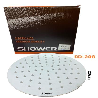 FLOR D DUCHA REDONDO CROMADO 20X20 RD298