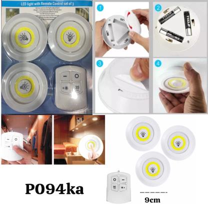 LUZ LED X3 P MUEBLES C CONTROL LUZ BLANCA SH169