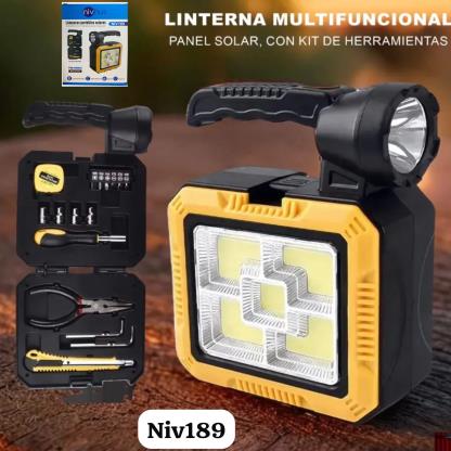 LINTERNA CON CAJA DE HERRAMIENTAS NIV189