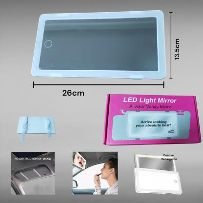 ESPEJO CON LUZ LED P AUTO A-6050 EM0888