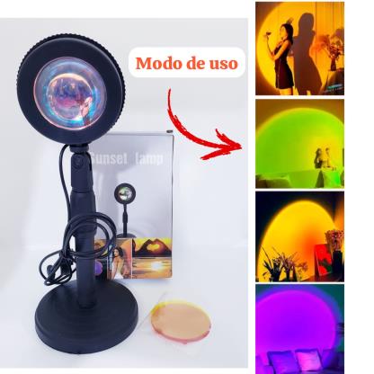 LAMPARA ARO LED PROYECTOR SUNSET SU1575 JK-1575