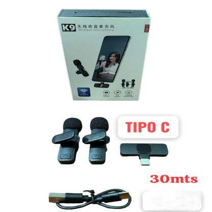MICROFONO X2 INHALAM CORBATERO TIPO C 30MTS