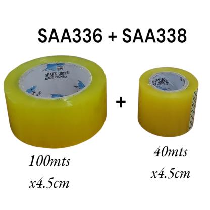 CINTA EMBALAR X2 100MX4.5 + 40MX4.5 TRANSPARENTE