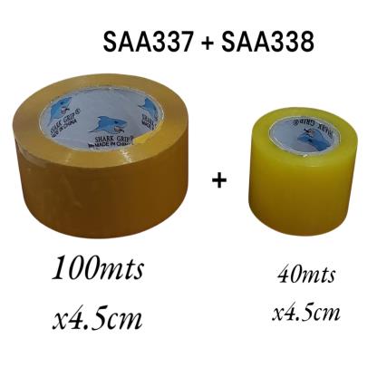 CINTA EMBALAR X2 100X4.5 40MX4.5CM ETL0663 MARRON