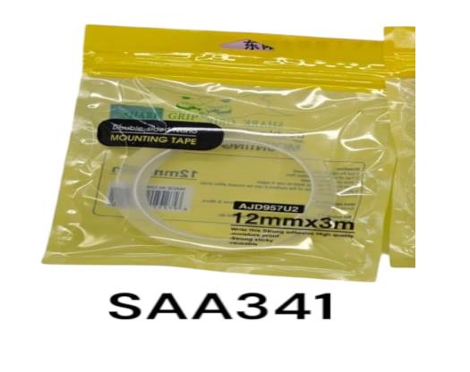 CINTA DOBLE FAZ 3M 12MM TRANSPARENTE SAA341