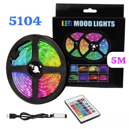 TIRA LED RGB 5METROS A USB X100 5050SMD 5104 5107