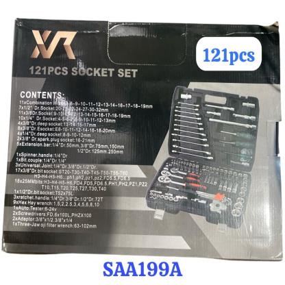 LLAVE TUBO 121PCS SAA199A