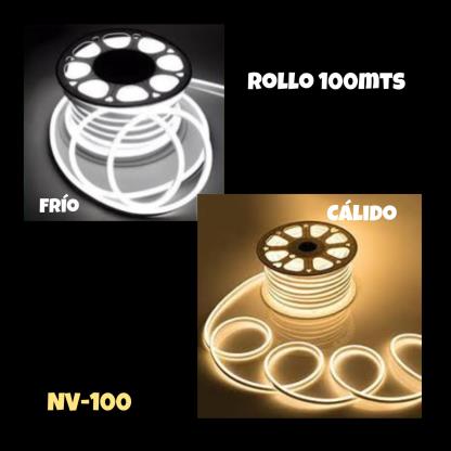 TIRA DE NEON CALIDO FRIO ROLLO 100MTS