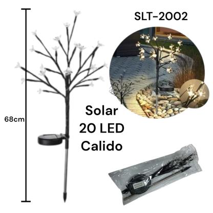 ARBOL LED CALIDA SOLAR 20LED 68CM SLT- 2002