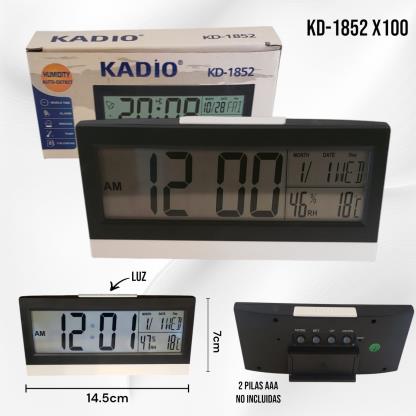 RELOJ DESPERTADOR DIGITAL KD-1852