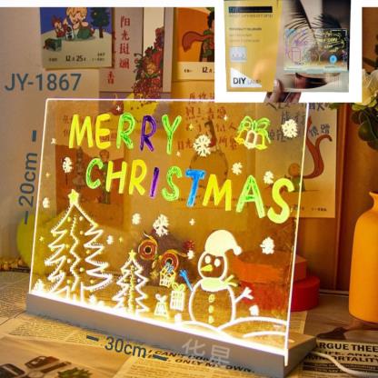 PIZARRA MAGICA CON LED 20X30CM DIY3020 JS-3020