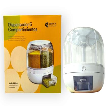 DISPENSER ORGANIZADOR 6 COMPARTIMIETOS OR-RFD6