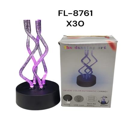 LAMPARA DANCING TIPO CORAL X4 RGB 7COL USB PILA