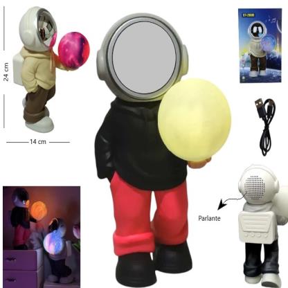 PARLANTE ASTRONAUTA 20CM CON LUZ YM- 121