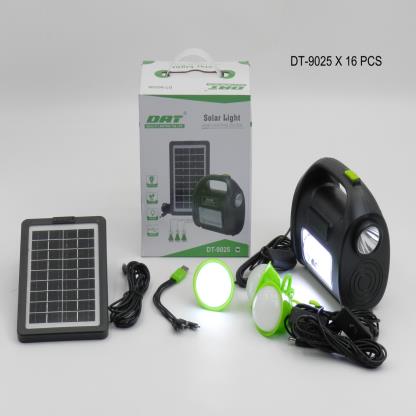 LAMPARA LINTERNA SOLAR CON RADIO DT- 9025