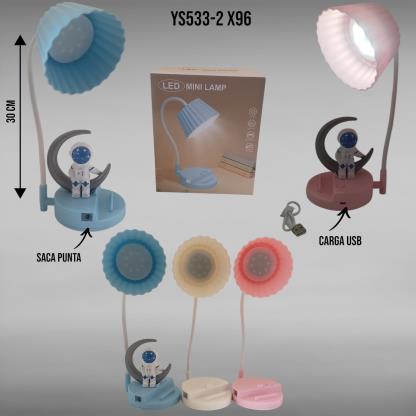 VELADOR ASTRONAUTA LUNA FLEX RECARG YS533-2