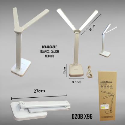 LAMPARA DE MESA FLEXIBLE DOBLE D20B