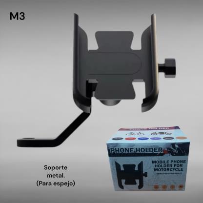 SOPORTE CELULAR HOLDER METAL NEGRO M3 K-3227
