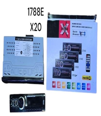 AUTO STEREO MP3 PLAY FRENTE REMOVIBLE 1788E