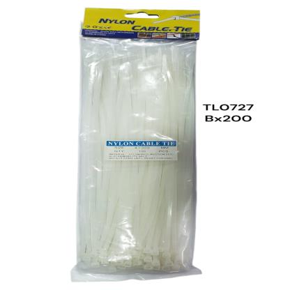 PRECINTOS BLANCO 4MMX30CM BOLSA X100