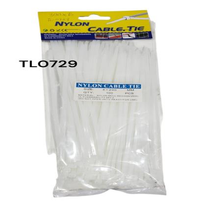 PRECINTOS BLANCOS 4MMX20CM BOLSA X100