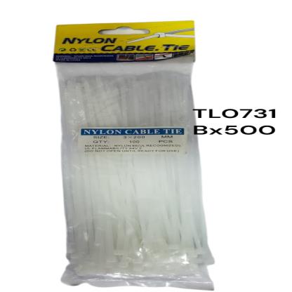 PRECINTOS BLANCOS 3MMX20CM BOLSA X100