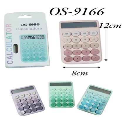 CALCULADORA 10DIG 1 AAA COLOR PASTEL E CAJA