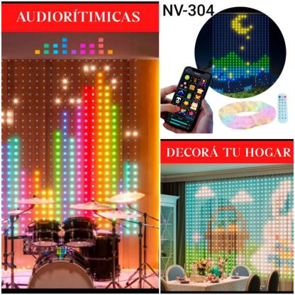 CORTINA 3X3MTS PROGRAMABLE NV-306 EL1408 400LED