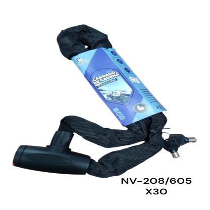 CADENA DE MOTO 80CM C CANDADO PITON NV-208 605