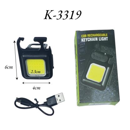 LINTERNA COB RECARGABLE GANCHO K-3319