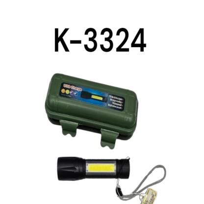 LINTERNA 1 LED PLAST C BALI ESTUC VERD K3324 SH214
