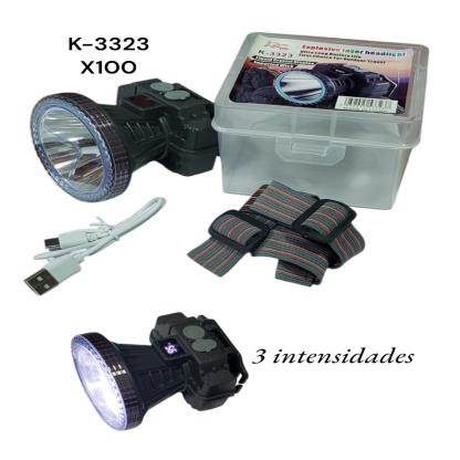 LINTERNA MINERA RECARGABLE 1LED K-3323