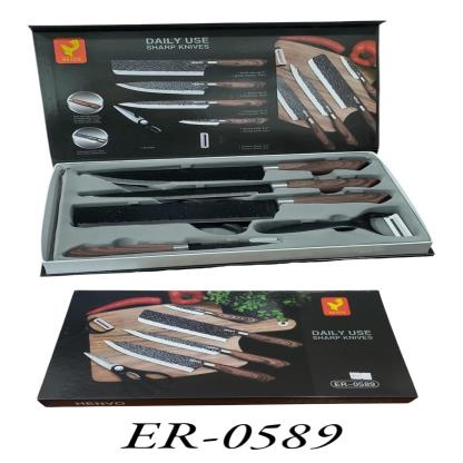 SET DE CUCHILLOS X6 EN CAJA ER-0589