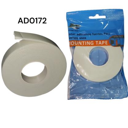CINTA DOBLE FAZ BLANCA E BOL1.8CMX3MTS AD0172