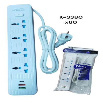 ALARGUE 2MTS 4ENTRAS +2USB+ 1TIPO CK- 3380
