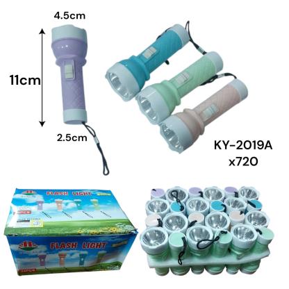 LINTERNA 1 LED PLASTICO PILAS INCLUIDAS KY-2019A