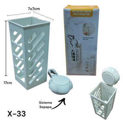 ORGANIZADOR P BAÑO DE PLASTICO C SOPAPA X-33