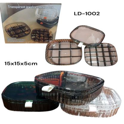 ORGANIZADOR DE JOYAS ACRILICO 1BANDEJA LD-1002