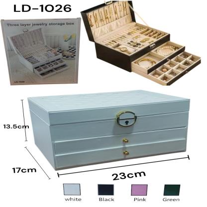 CAJA PARA JOYAS 2CAJONES LD-1026