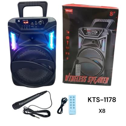PARLANTE 8" C LUZ C MICROFO RECA CONTROL KTS-1178